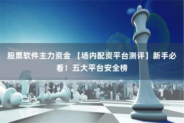 股票软件主力资金 【场内配资平台测评】新手必看！五大平台安全榜